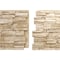 Ekena Millwork 48 5/8"W x 24 3/4"H x 1 1/4"D Cascade Stacked Stone, StoneWall Faux Stone Siding Panel, Sandstone PNU24X48CASD - alternate 8